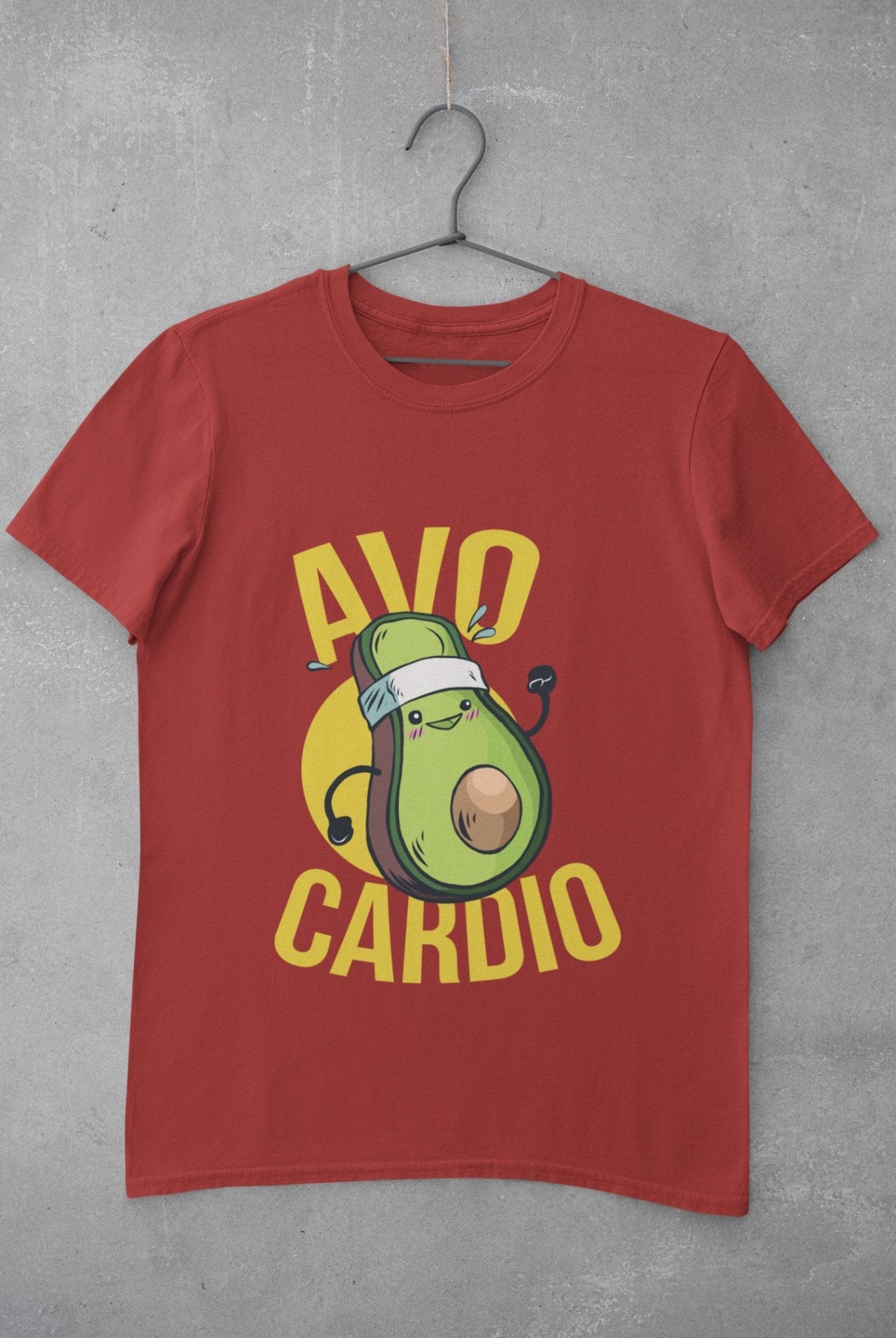 Avo Cardio Women Half Sleeves T-shirt- FunkyTeesClub - Funky Tees Club