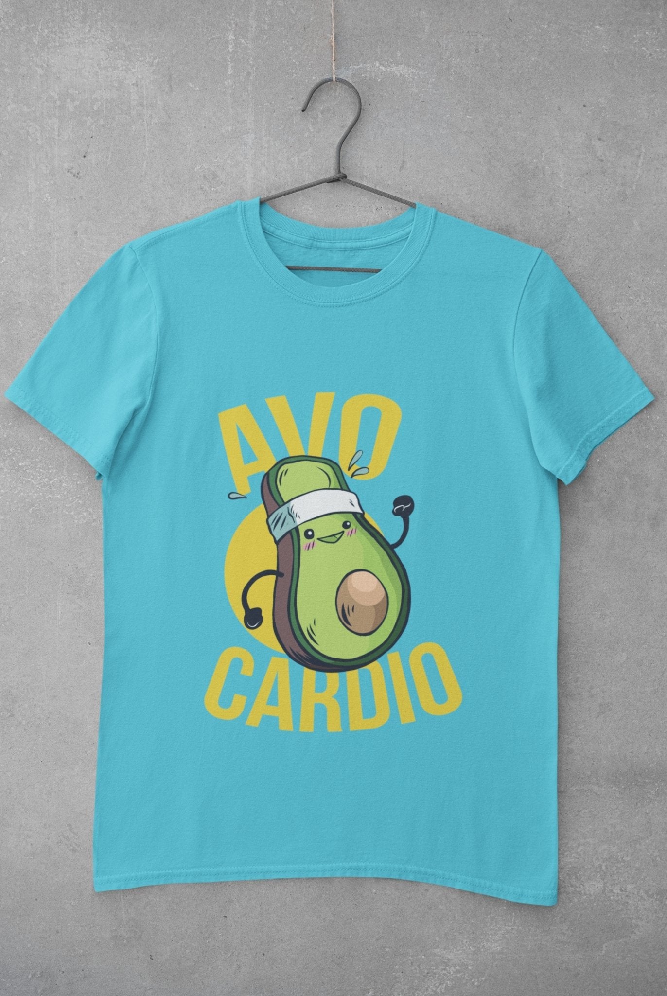 Avo Cardio Women Half Sleeves T-shirt- FunkyTeesClub - Funky Tees Club