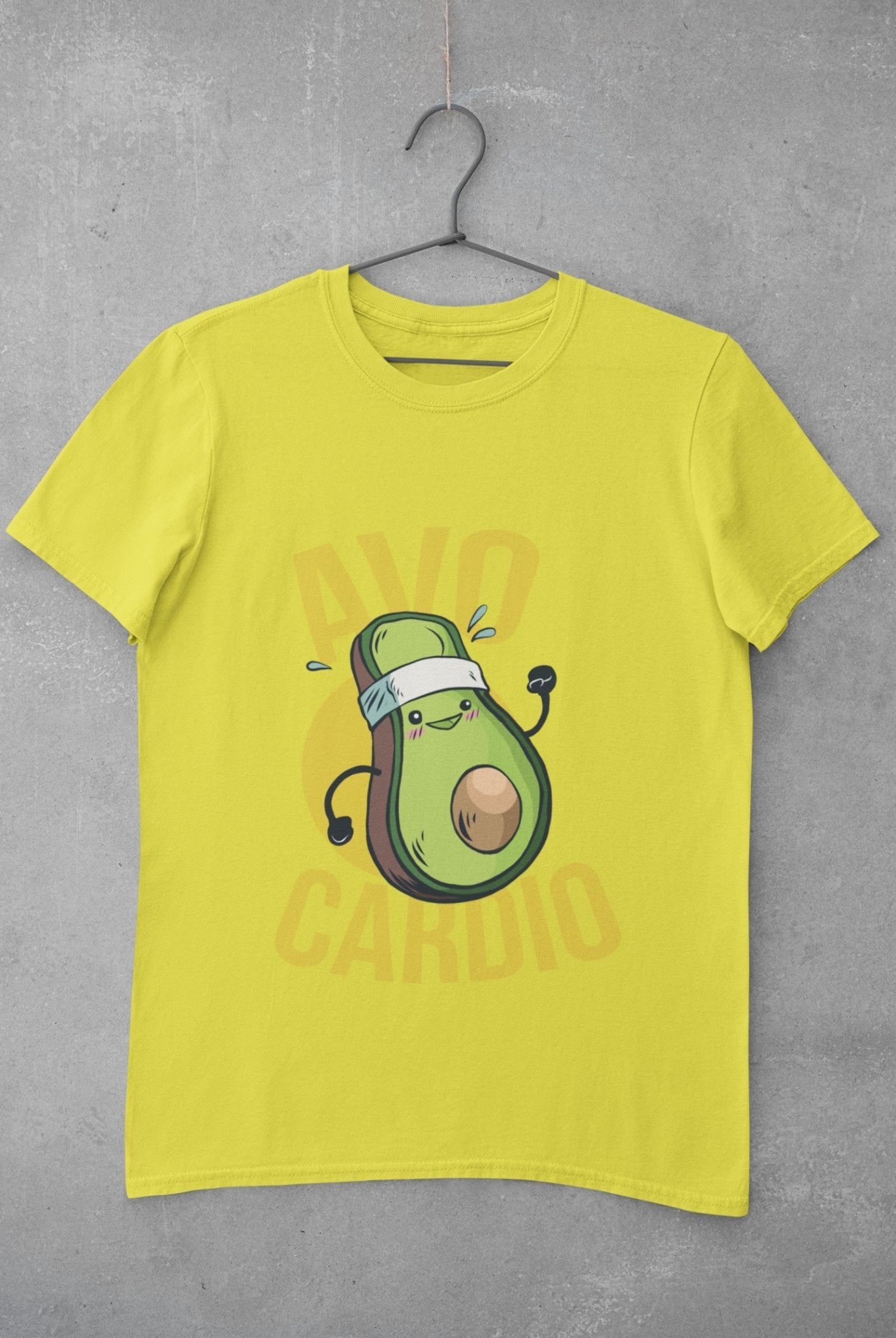 Avo Cardio Women Half Sleeves T-shirt- FunkyTeesClub - Funky Tees Club