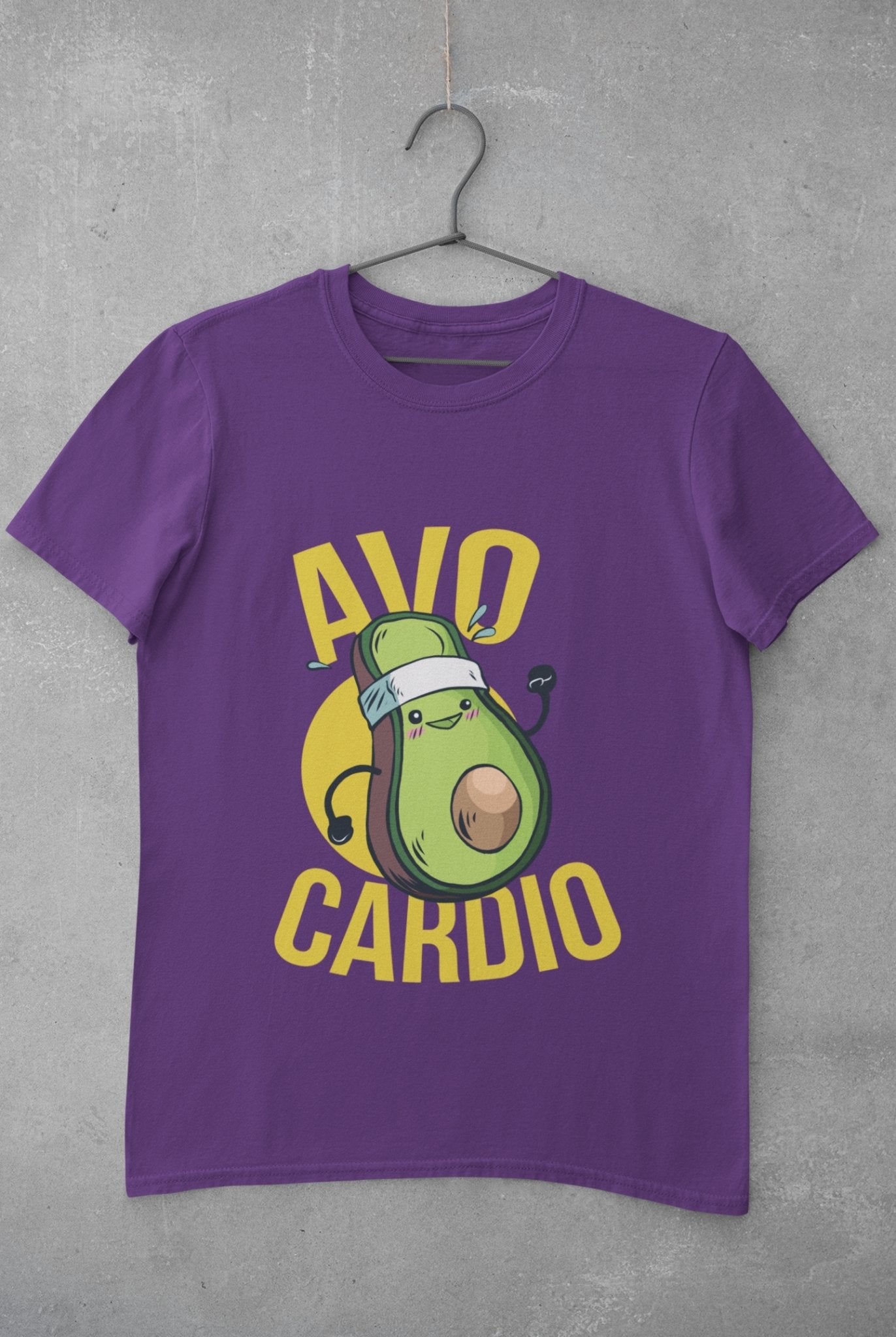 Avo Cardio Women Half Sleeves T-shirt- FunkyTeesClub - Funky Tees Club
