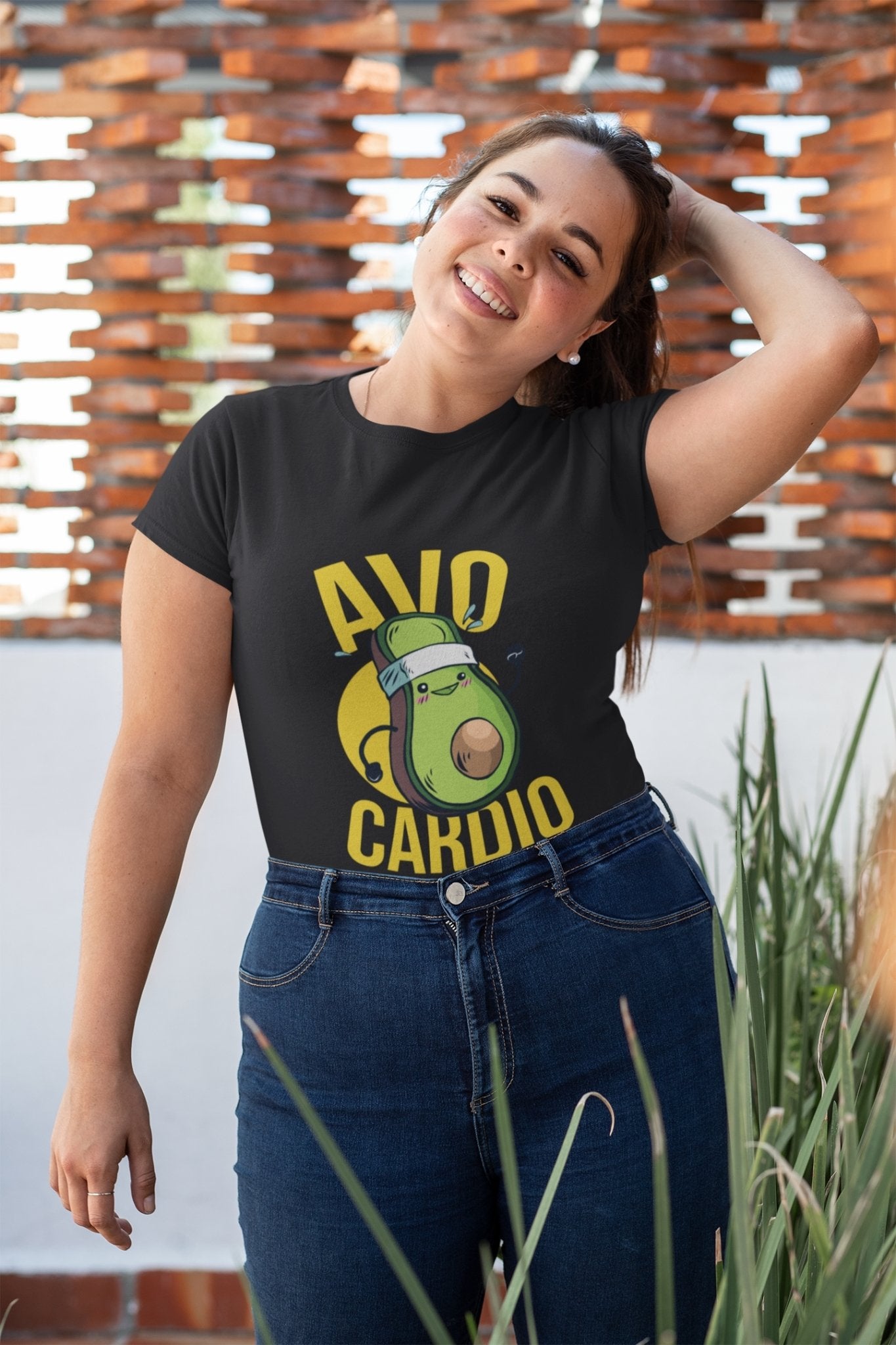 Avo Cardio Women Half Sleeves T-shirt- FunkyTeesClub - Funky Tees Club