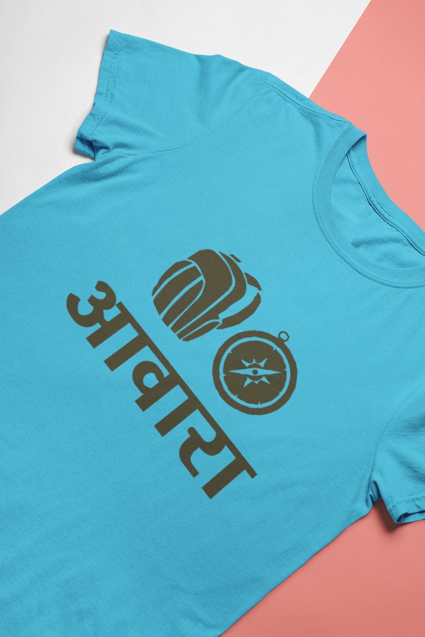 Awara Biker Mens Half Sleeves T-shirt- FunkyTeesClub - Funky Tees Club