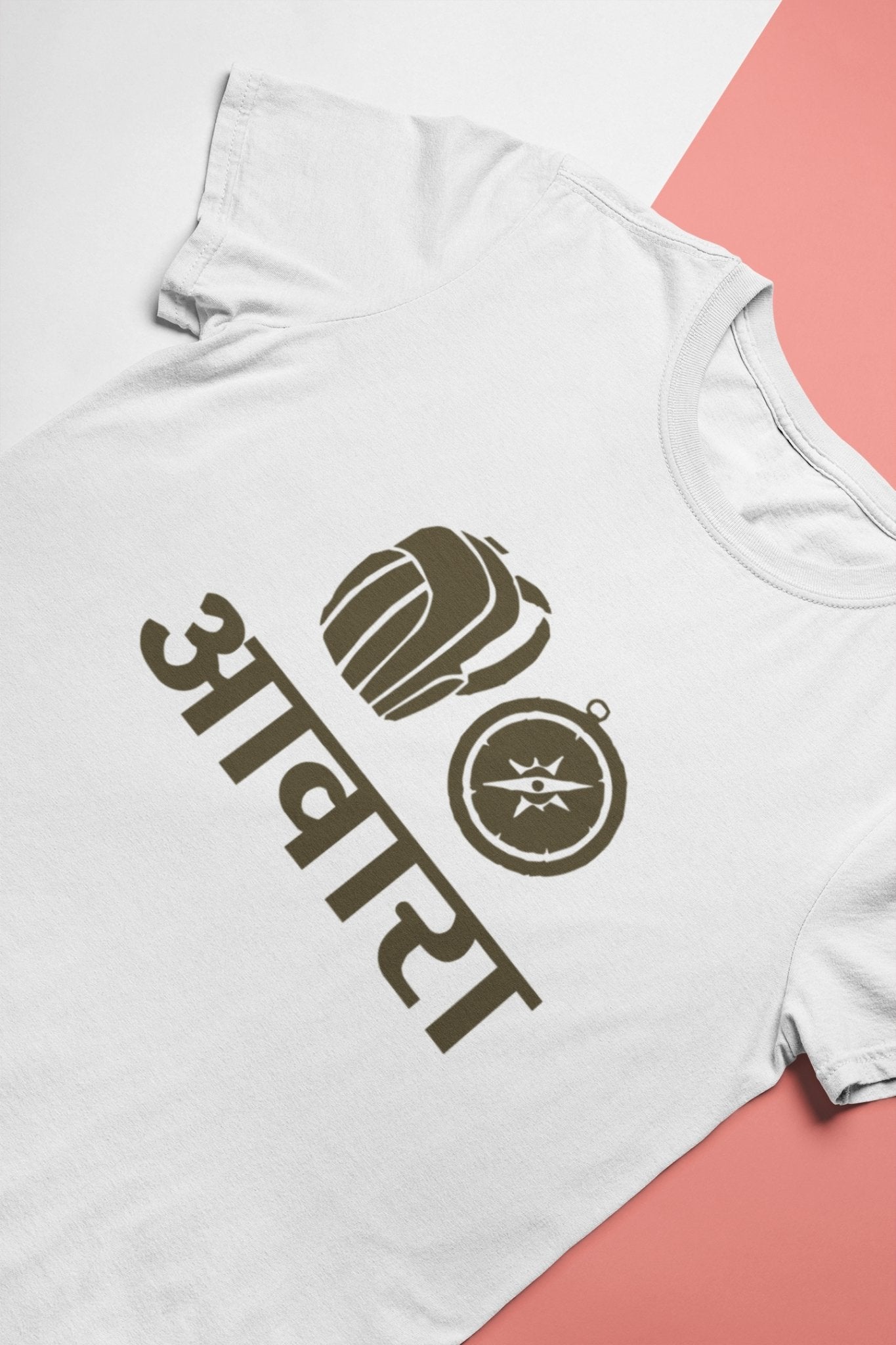 Awara Biker Mens Half Sleeves T-shirt- FunkyTeesClub - Funky Tees Club