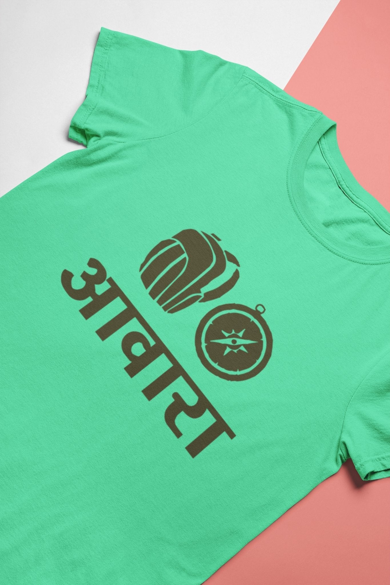 Awara Biker Mens Half Sleeves T-shirt- FunkyTeesClub - Funky Tees Club