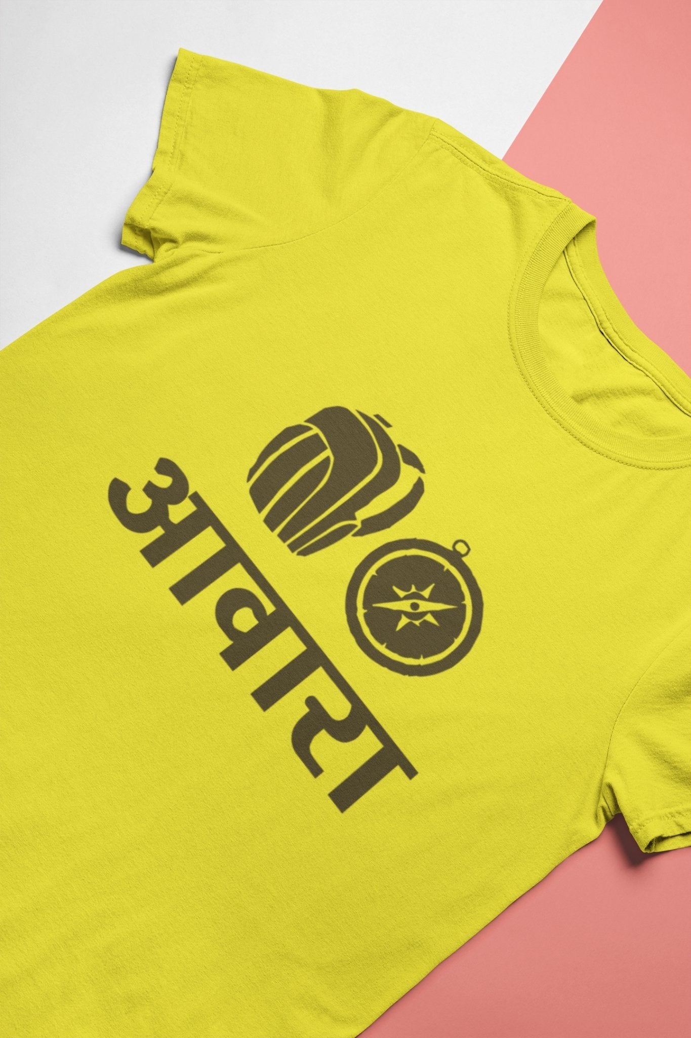 Awara Biker Mens Half Sleeves T-shirt- FunkyTeesClub - Funky Tees Club