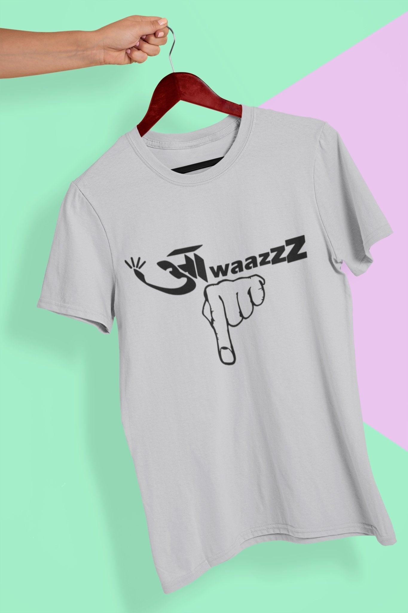 Awazz Mens Half Sleeves T-shirt- FunkyTeesClub - Funky Tees Club