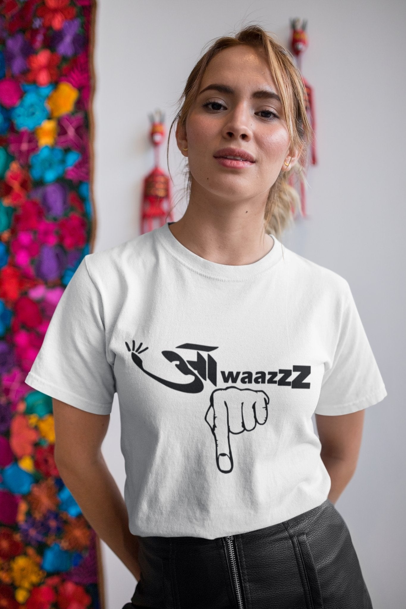 Awazz Women Half Sleeves T-shirt- FunkyTeesClub - Funky Tees Club