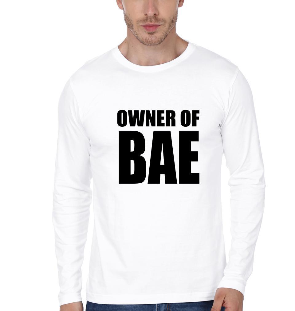 BAE&Owner of BAE Couple Full Sleeves T-Shirts -FunkyTees - Funky Tees Club