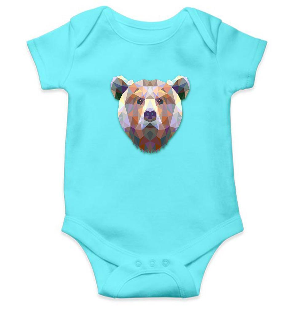 Bear Abstract Abstract Rompers for Baby Girl- FunkyTradition FunkyTradition