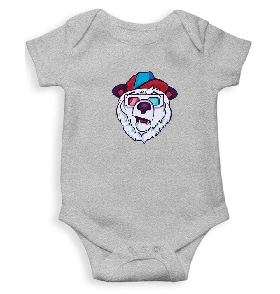 Bear Abstract Rompers for Baby Girl- FunkyTradition FunkyTradition