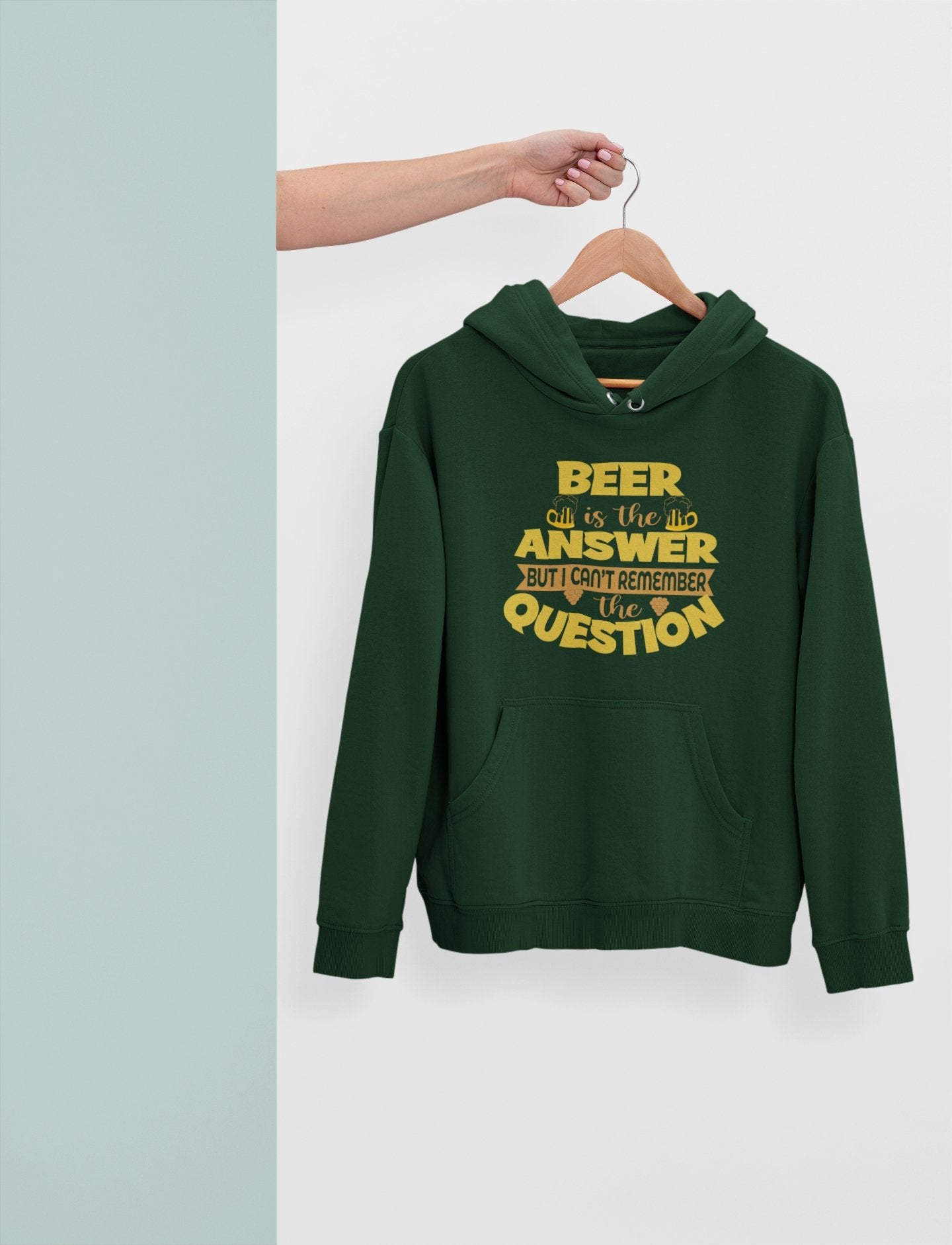 Beer Is The Answer Hoodies for Women-FunkyTeesClub - Funky Tees Club