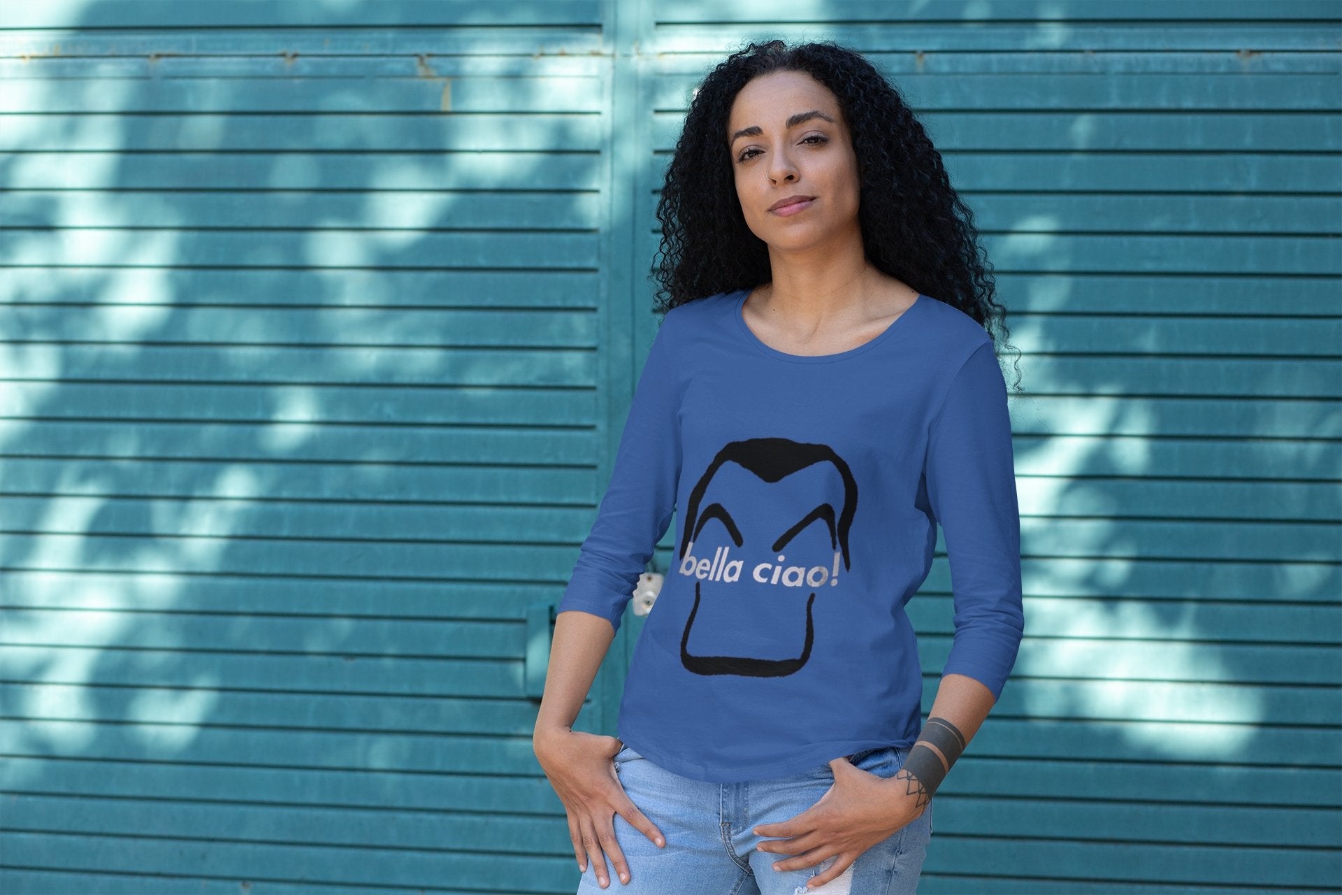 Bella Ciao Money Heist Women Full Sleeves T-Shirts-FunkyTeesClub - Funky Tees Club