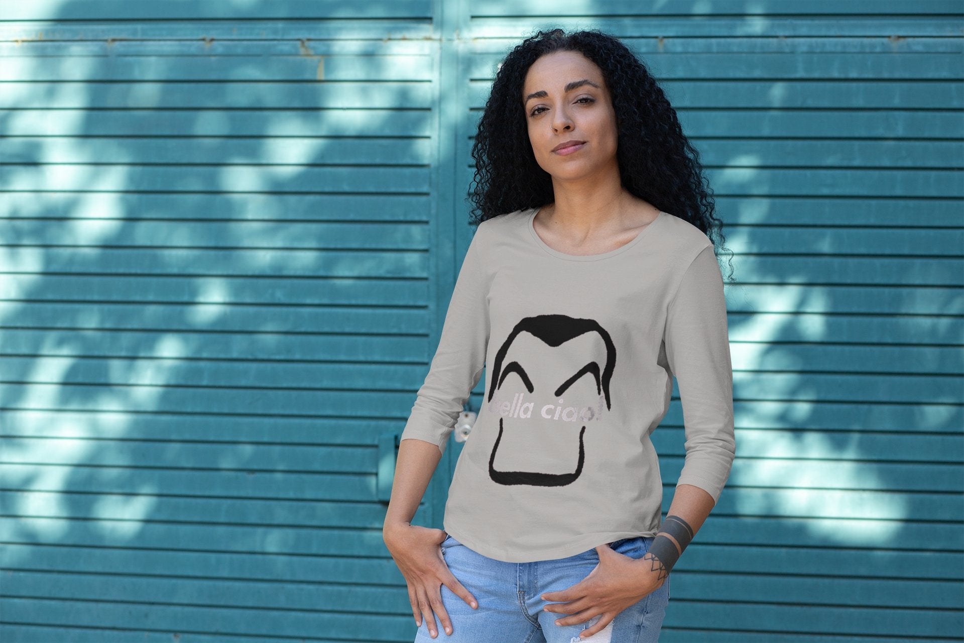 Bella Ciao Money Heist Women Full Sleeves T-Shirts-FunkyTeesClub - Funky Tees Club