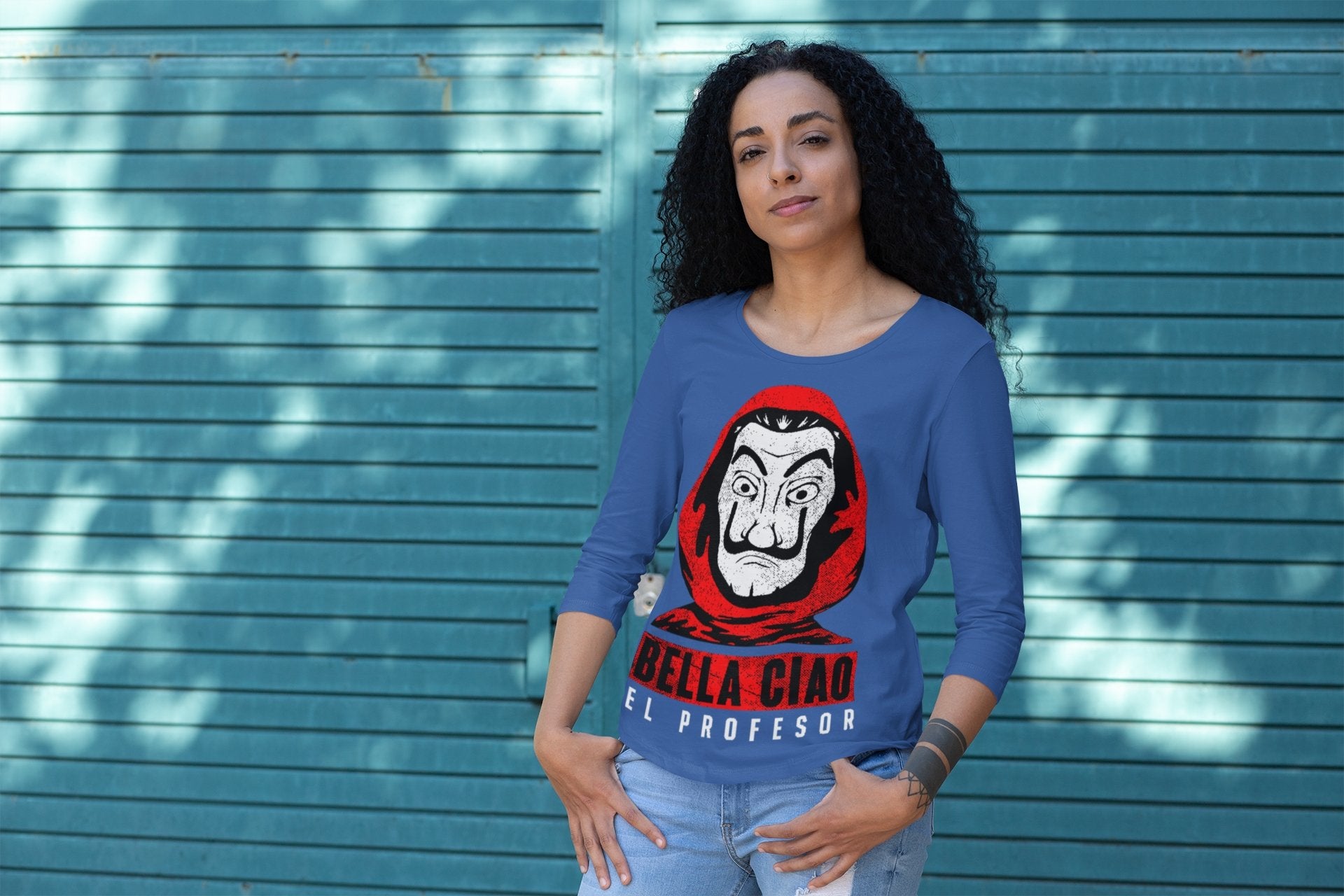 Bella Ciao Money Heist Women Full Sleeves T-Shirts-FunkyTeesClub - Funky Tees Club