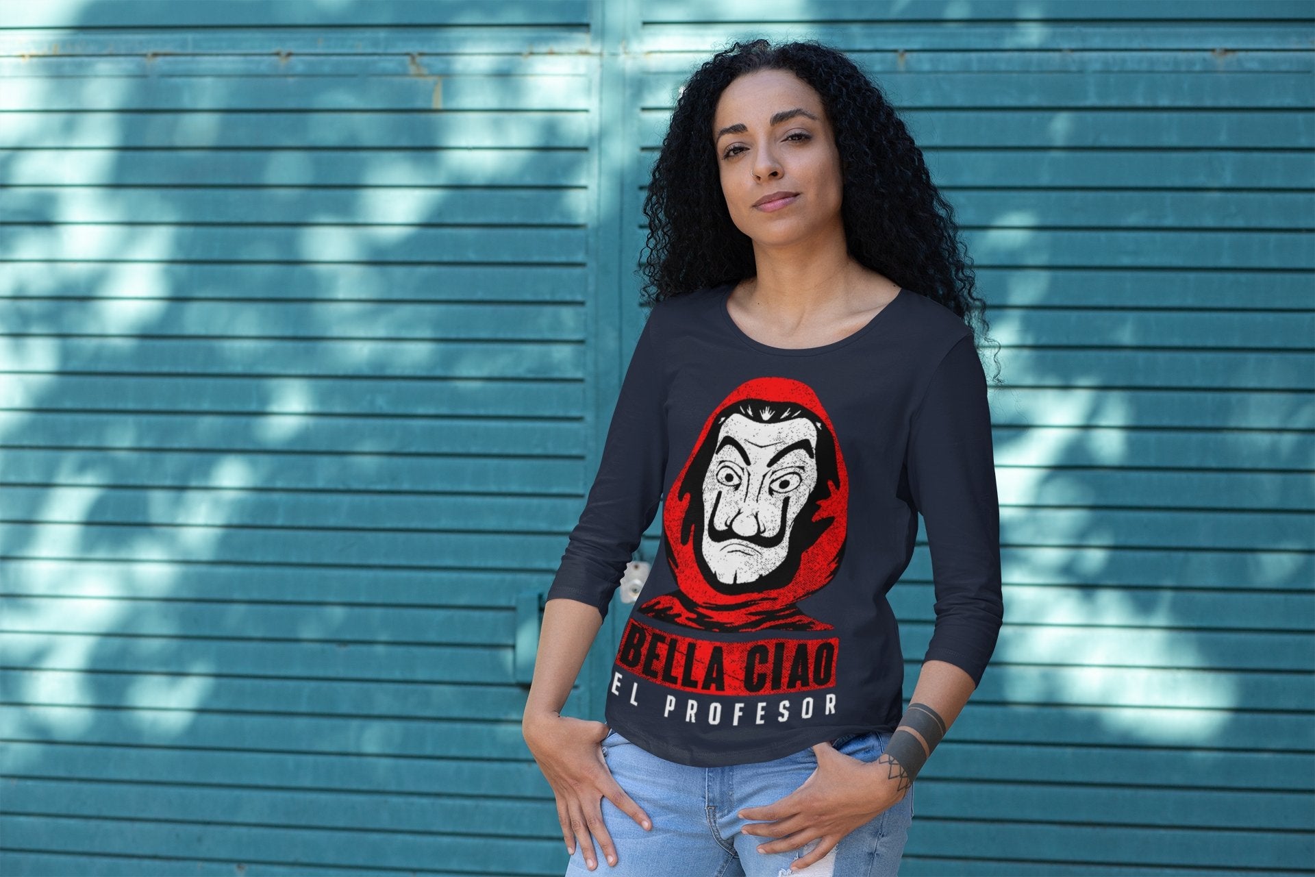 Bella Ciao Money Heist Women Full Sleeves T-Shirts-FunkyTeesClub - Funky Tees Club