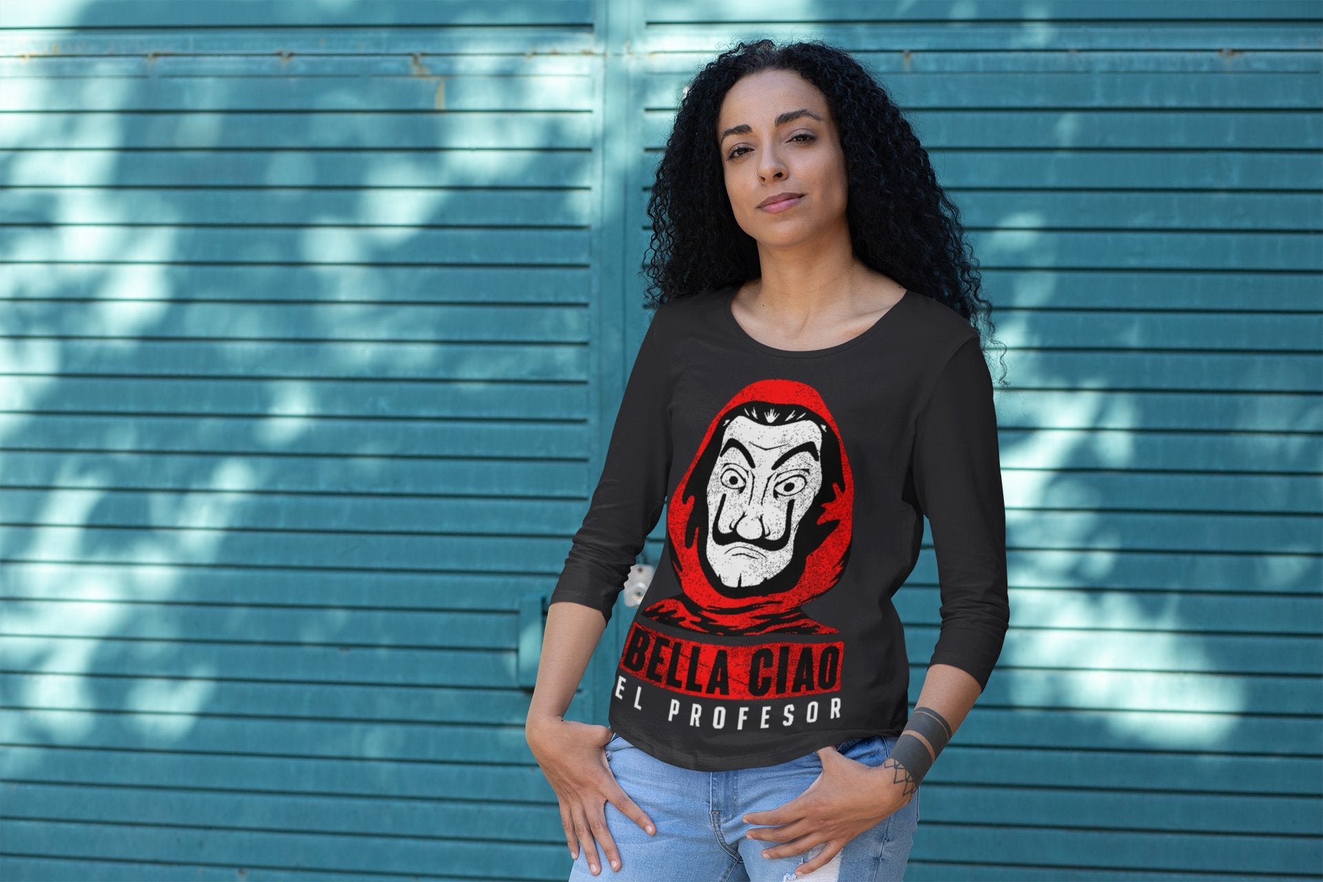 Bella Ciao Money Heist Women Full Sleeves T-Shirts-FunkyTeesClub - Funky Tees Club