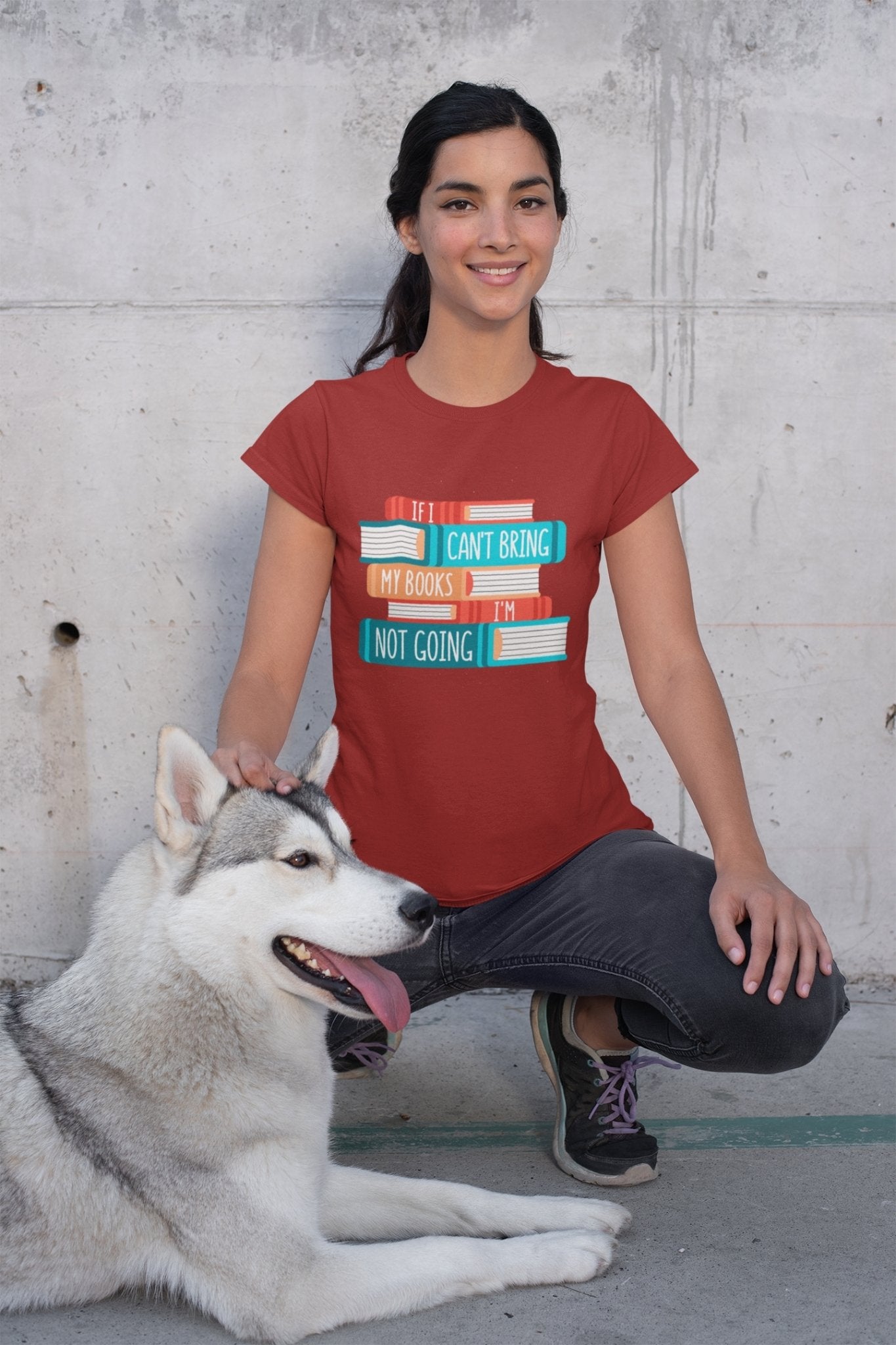 Books Women Half Sleeves T-shirt- FunkyTeesClub - Funky Tees Club