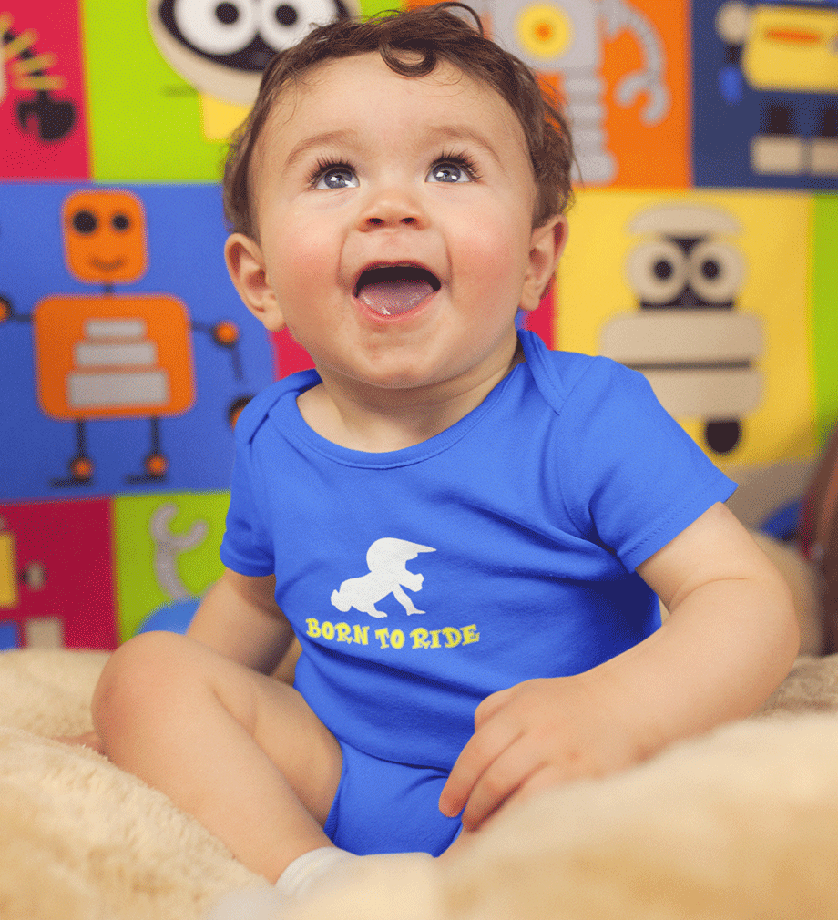 Born To Ride Rompers for Baby Boy- FunkyTradition FunkyTradition