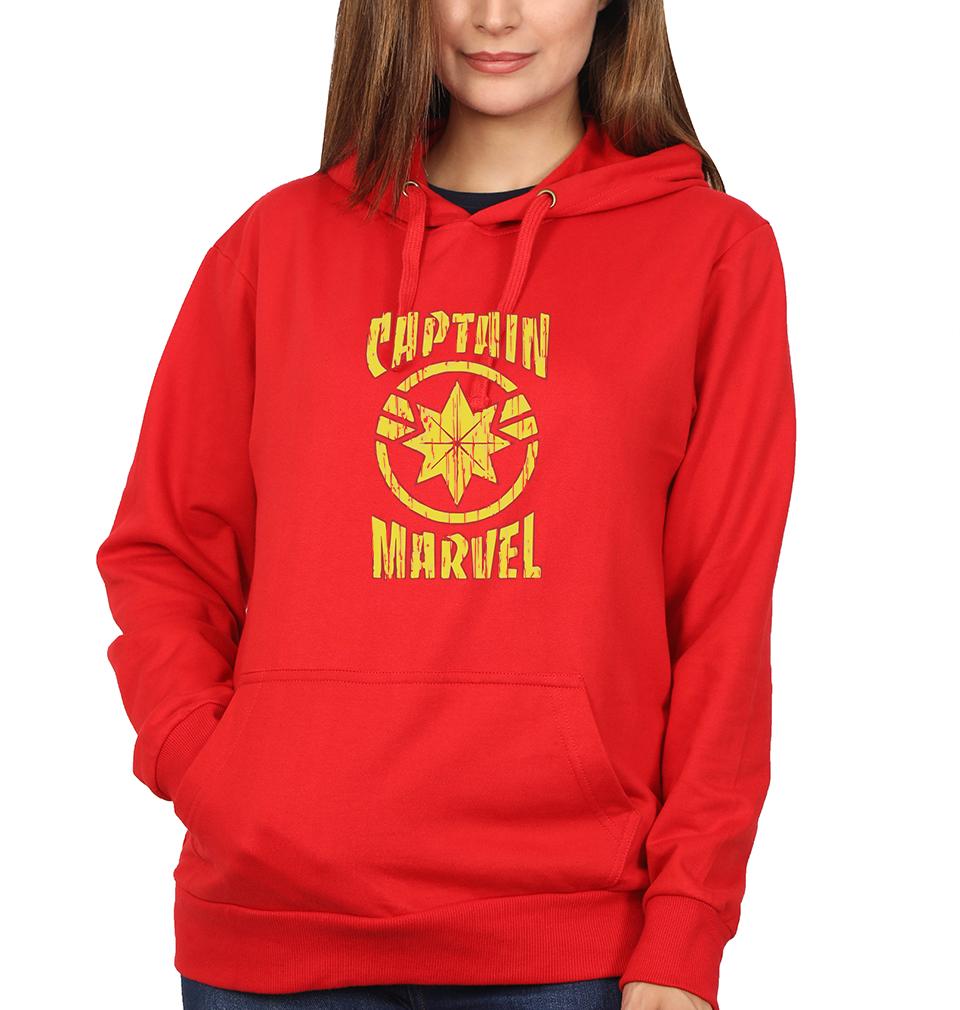 Captain Marvel Hoodies for Women-FunkyTeesClub - FunkyTeesClub