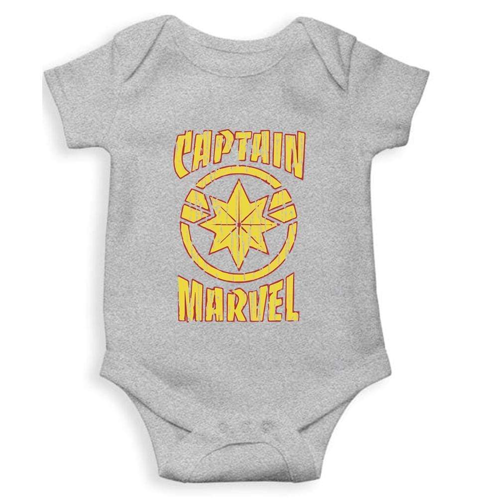 Captain Marvel Logos Rompers for Baby Boy - FunkyTradition FunkyTradition