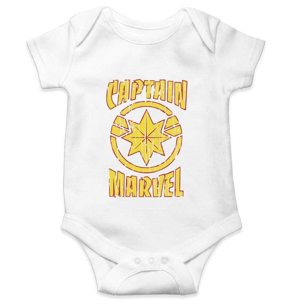 Captain Marvel Logos Rompers for Baby Boy - FunkyTradition FunkyTradition