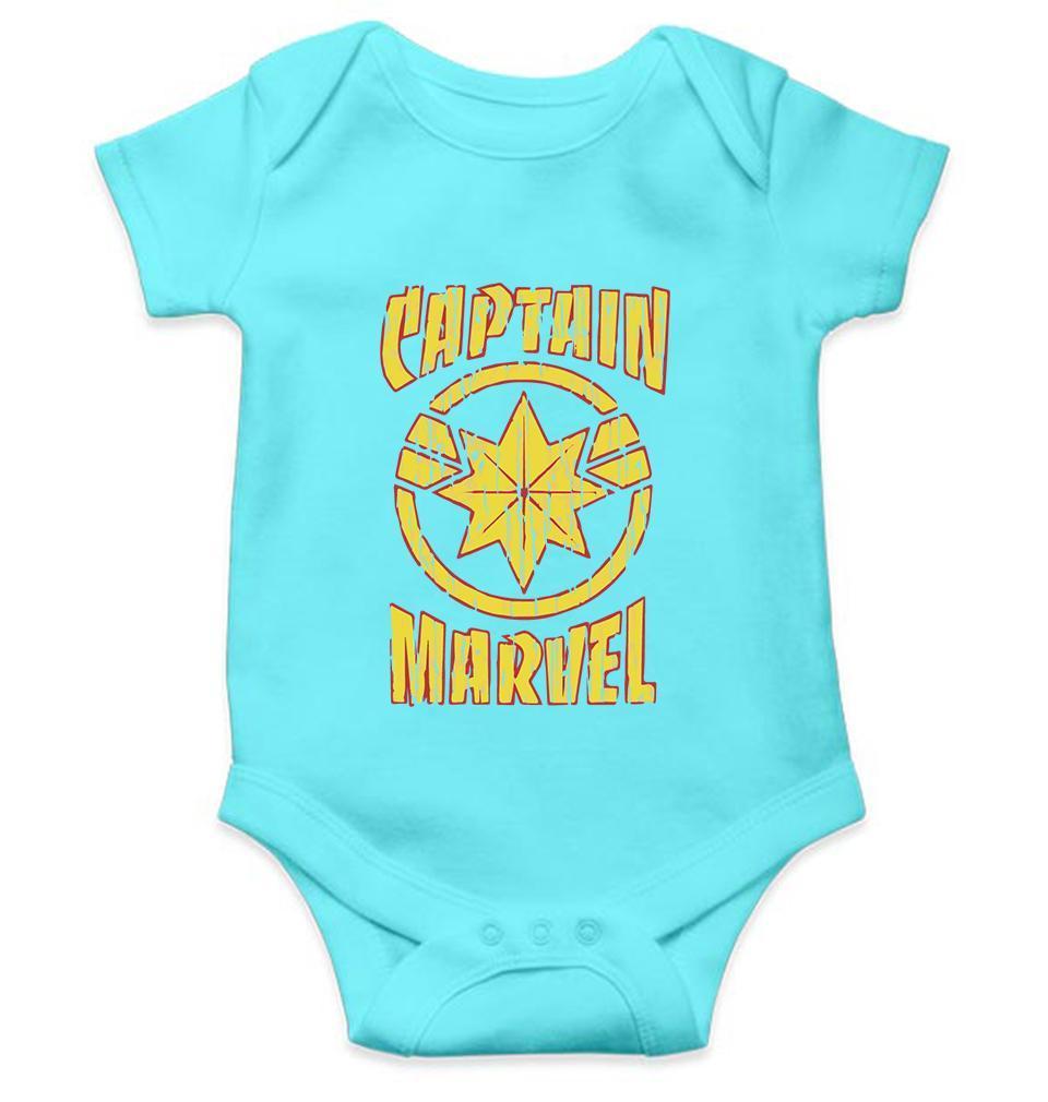 Captain Marvel Logos Rompers for Baby Boy - FunkyTradition FunkyTradition