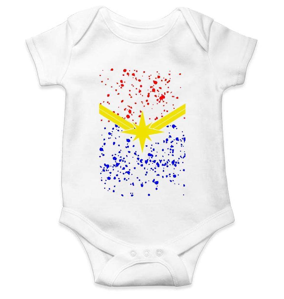 Captain Marvel Rompers for Baby Girl- FunkyTradition FunkyTradition