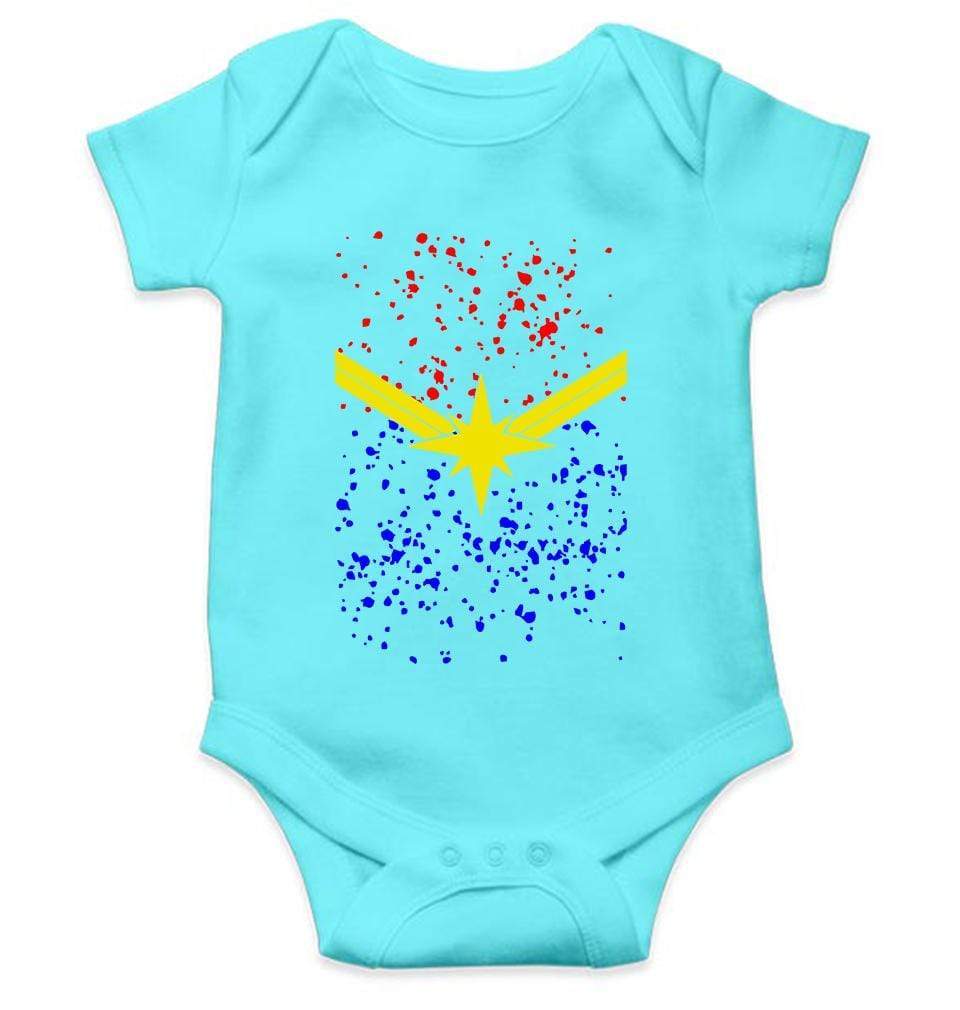 Captain Marvel Rompers for Baby Girl- FunkyTradition FunkyTradition