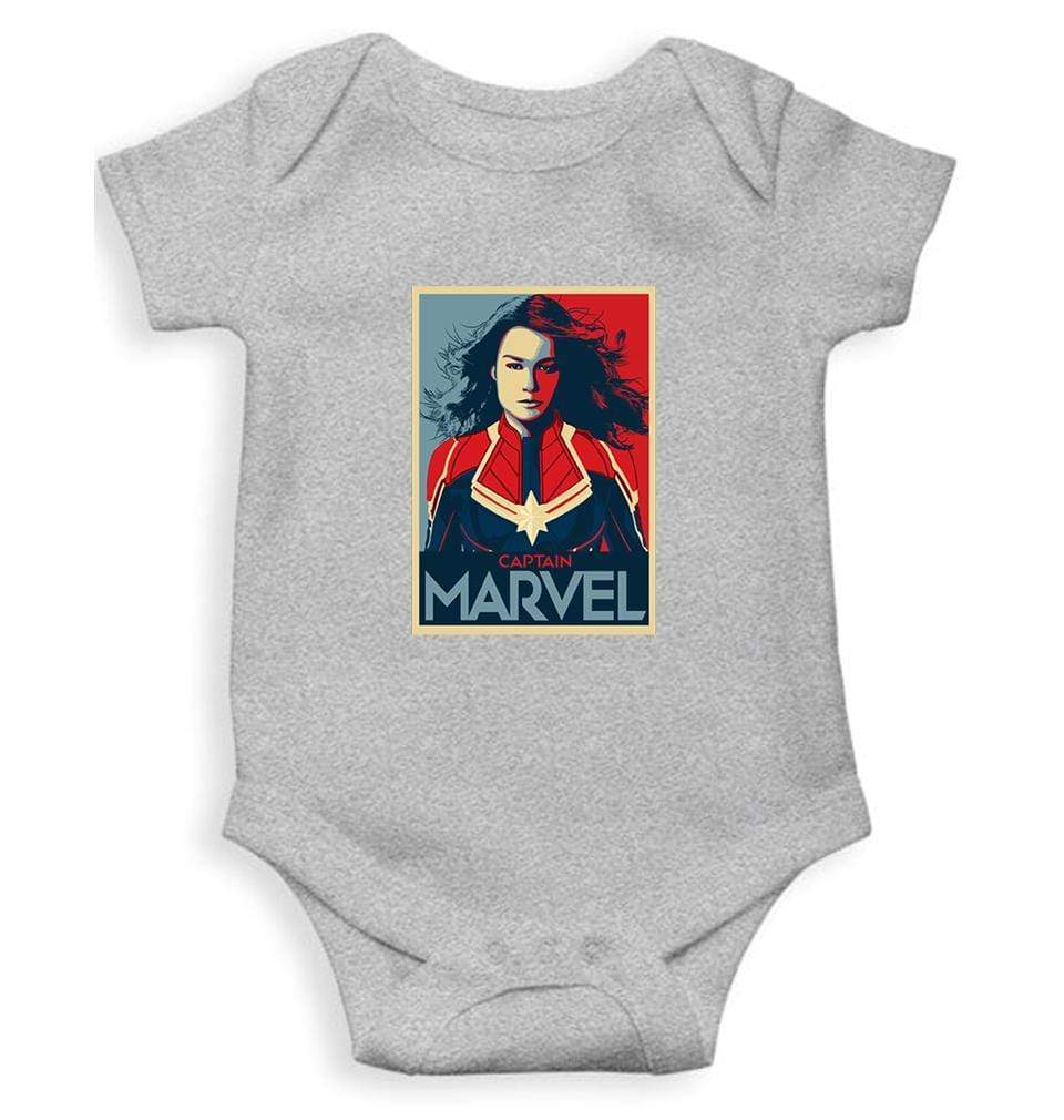 Captain Marvel Rompers for Baby Girl- FunkyTradition FunkyTradition