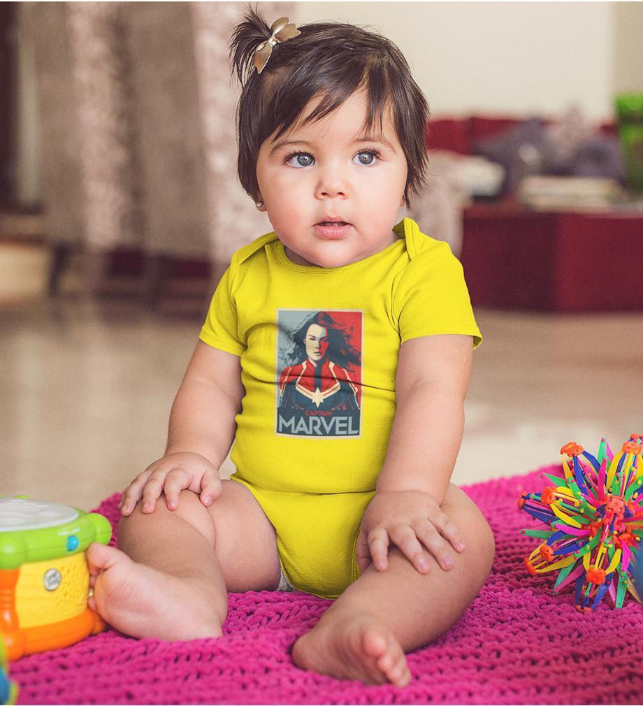 Captain Marvel Rompers for Baby Girl- FunkyTradition FunkyTradition