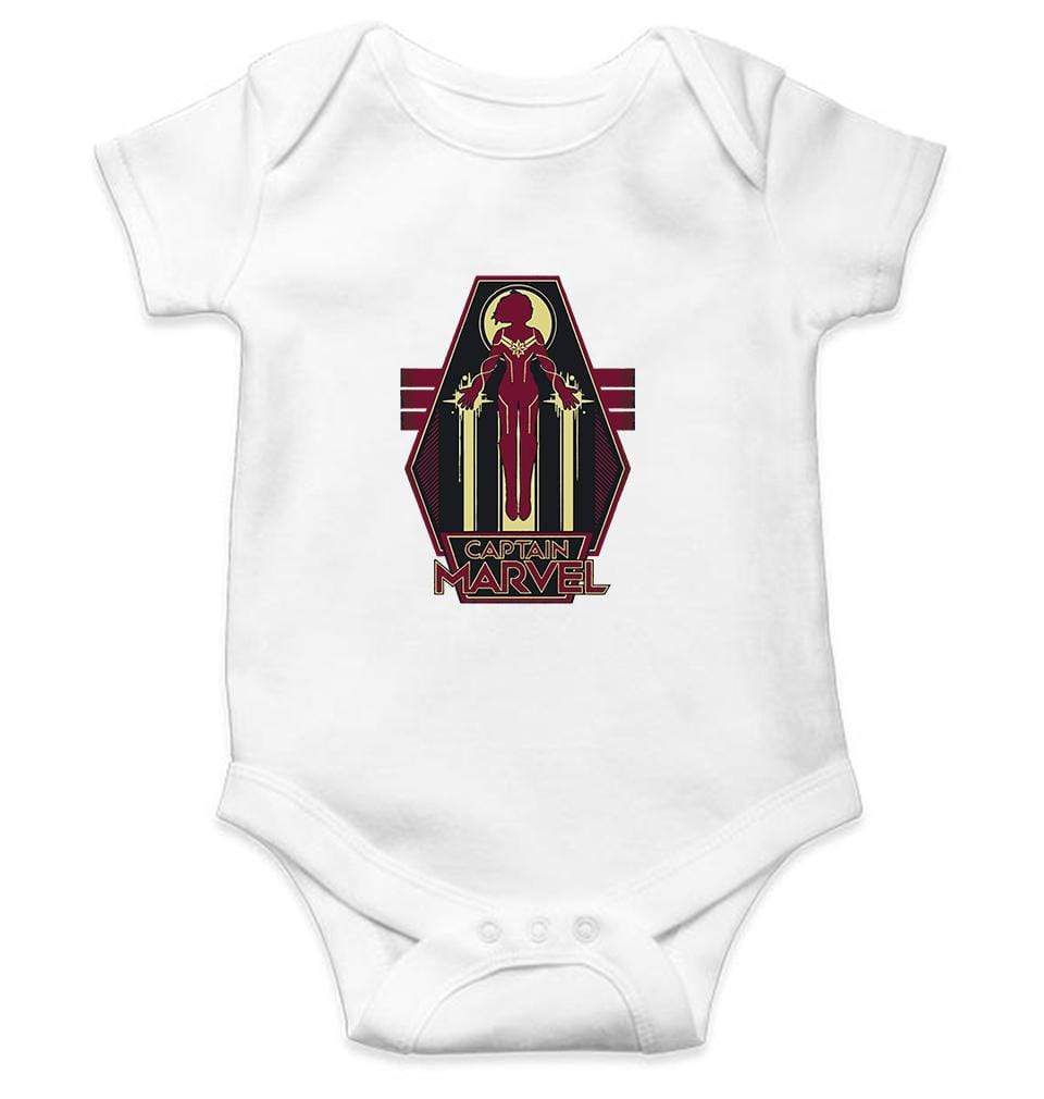 Captain Marvel Rompers for Baby Girl- FunkyTradition FunkyTradition