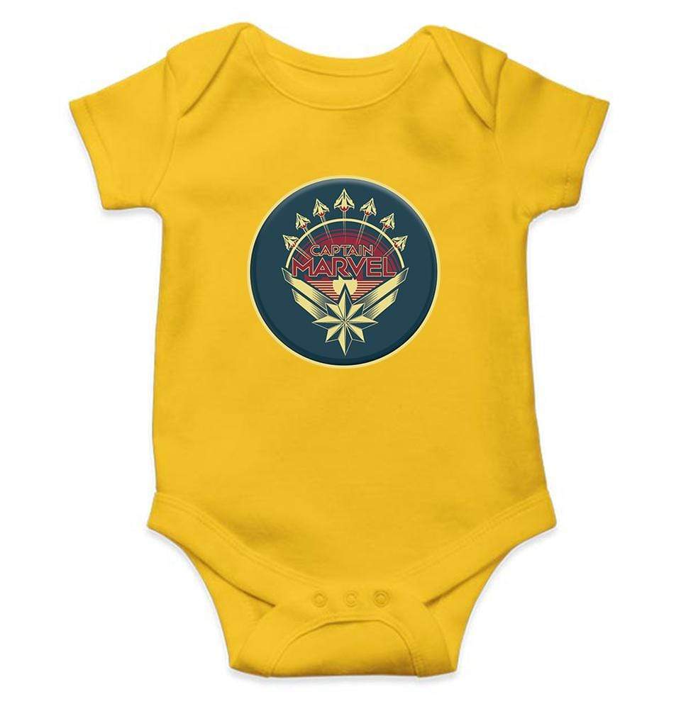 Captain Marvel Rompers for Baby Girl- FunkyTradition FunkyTradition