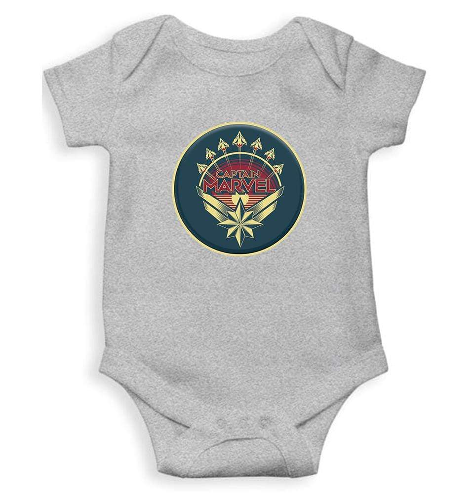 Captain Marvel Rompers for Baby Girl- FunkyTradition FunkyTradition