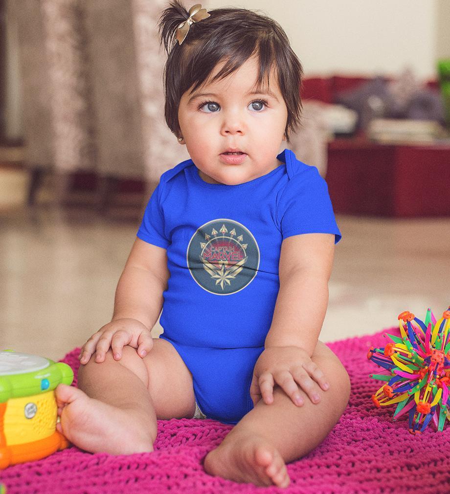 Captain Marvel Rompers for Baby Girl- FunkyTradition FunkyTradition