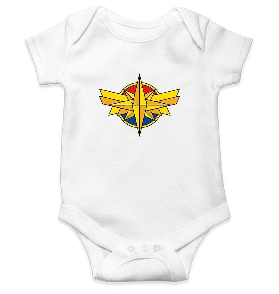 Captain Marvel Rompers for Baby Girl- FunkyTradition FunkyTradition