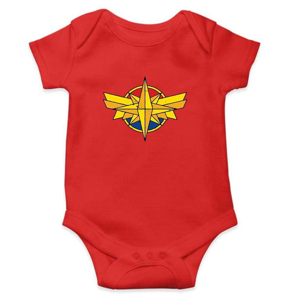 Captain Marvel Rompers for Baby Girl- FunkyTradition FunkyTradition