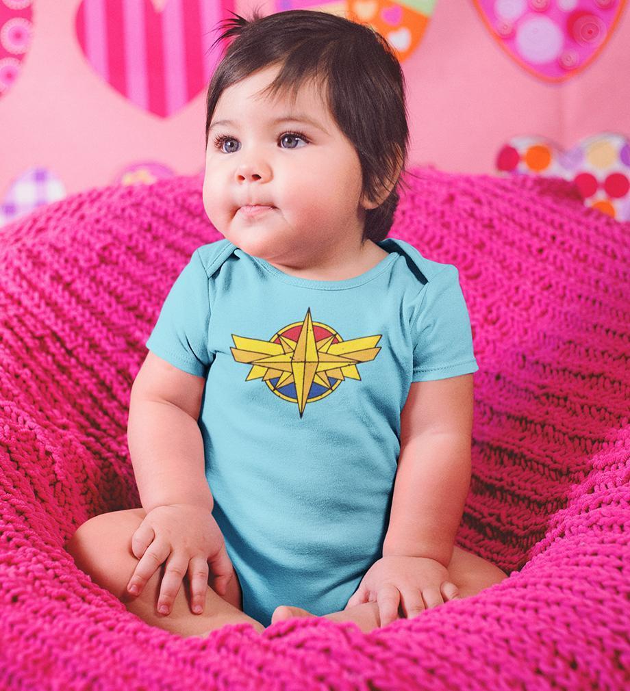 Captain Marvel Rompers for Baby Girl- FunkyTradition FunkyTradition