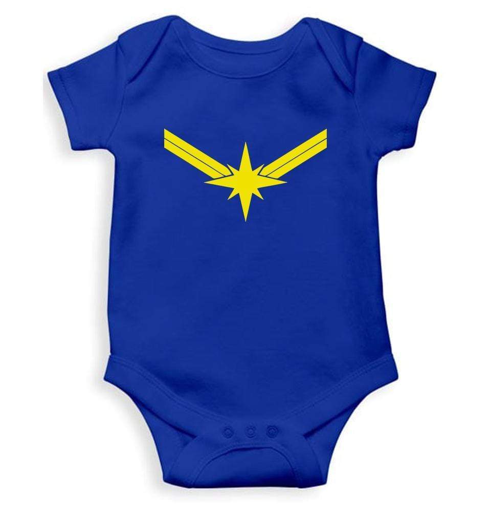 Captain Marvel Rompers for Baby Girl- FunkyTradition FunkyTradition