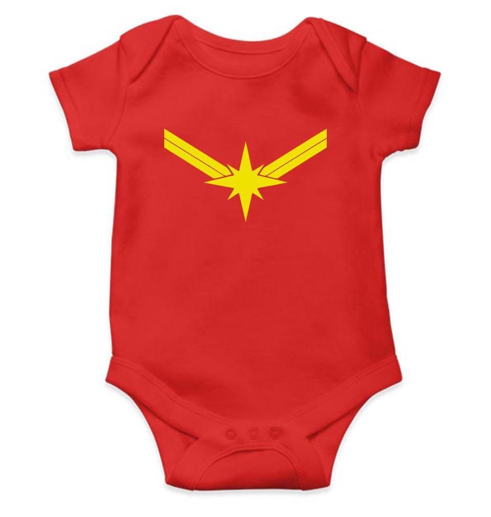 Captain Marvel Rompers for Baby Girl- FunkyTradition FunkyTradition