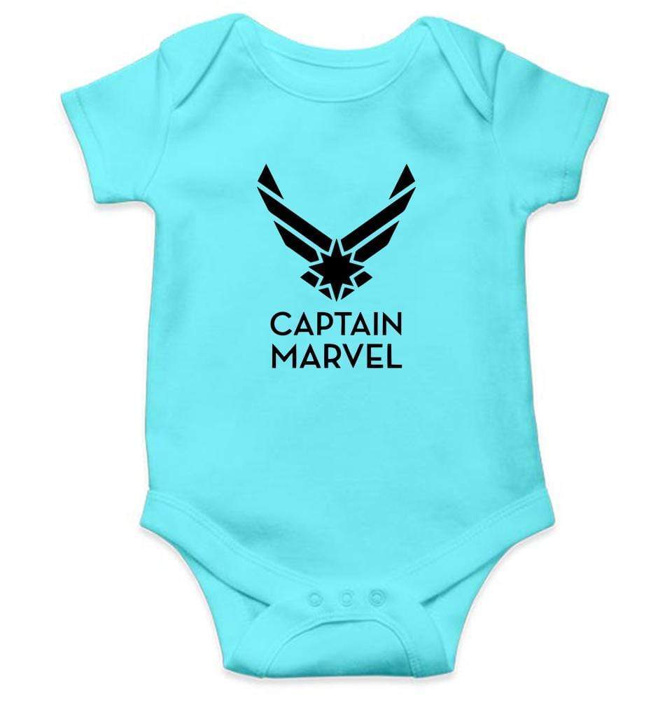 Captain Marvel Rompers for Baby Girl- FunkyTradition FunkyTradition