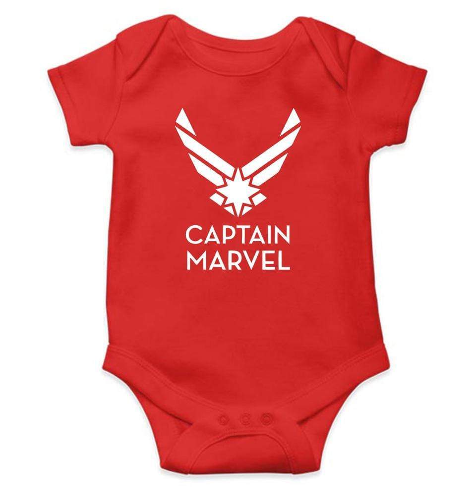 Captain Marvel Rompers for Baby Girl- FunkyTradition FunkyTradition