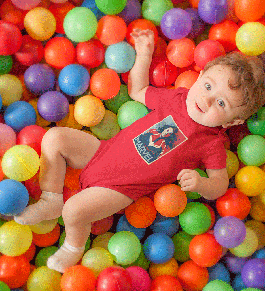 Captain Marvel Superhero Rompers for Baby Boy - FunkyTradition FunkyTradition