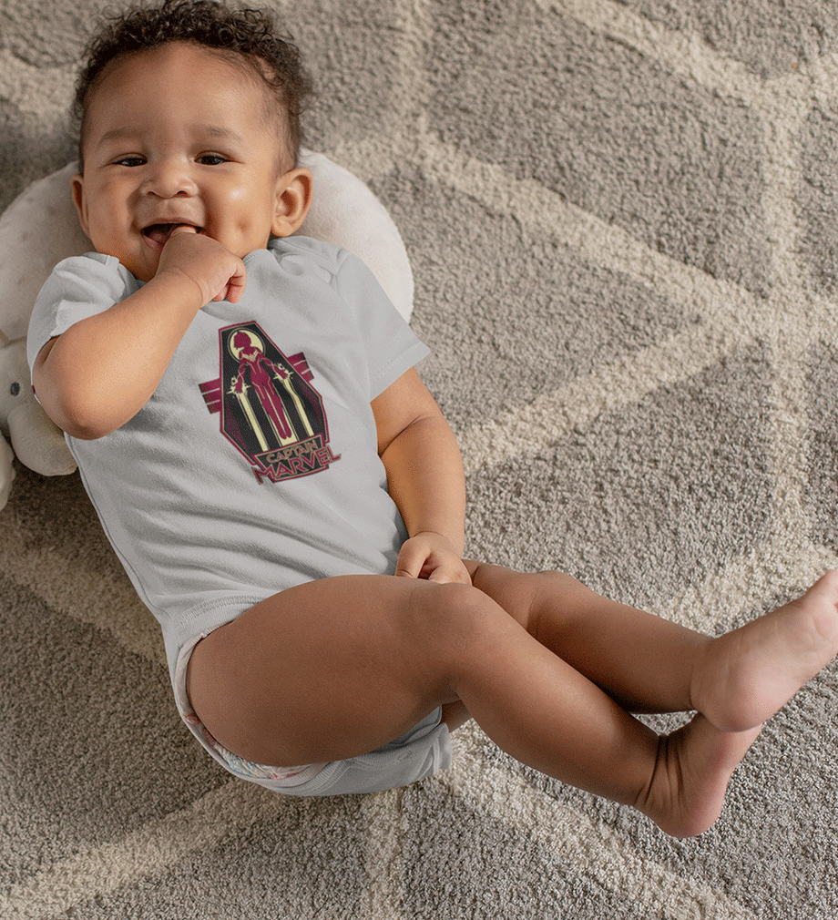 Captain Marvel Superhero Rompers for Baby Boy - FunkyTradition FunkyTradition
