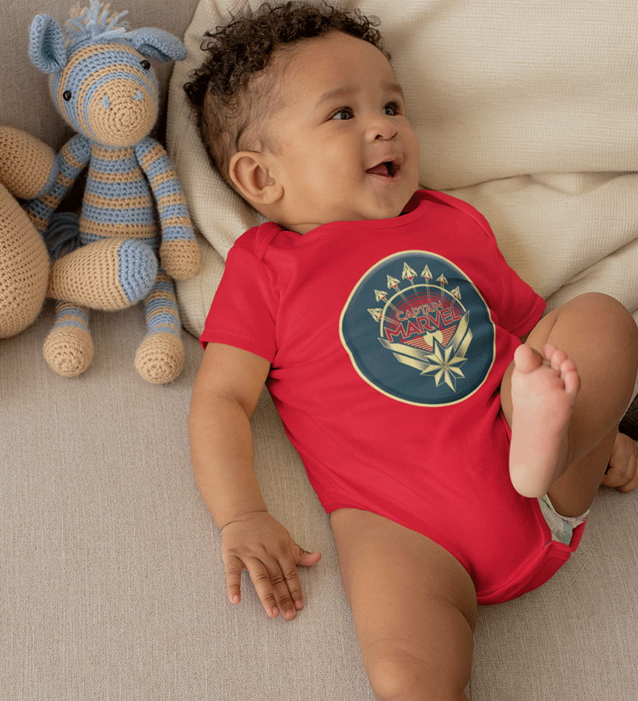 Captain Marvel Superhero Rompers for Baby Boy - FunkyTradition FunkyTradition