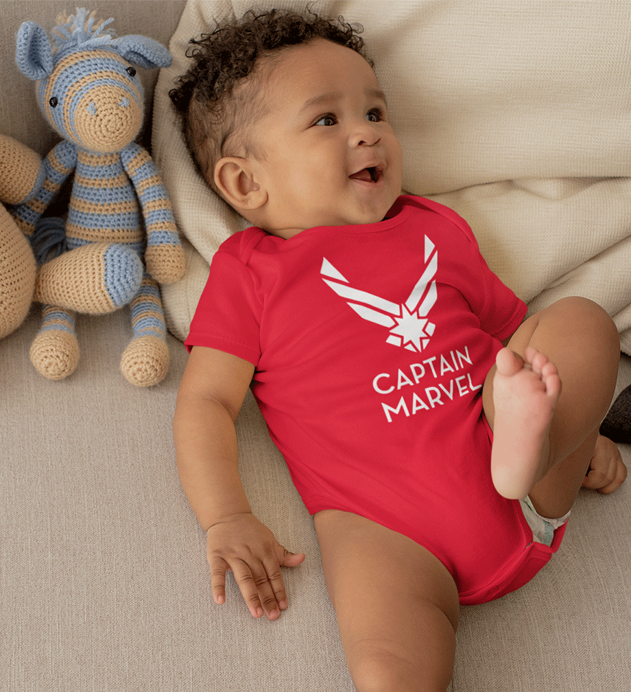 Captain Marvel Superhero Rompers for Baby Boy - FunkyTradition FunkyTradition