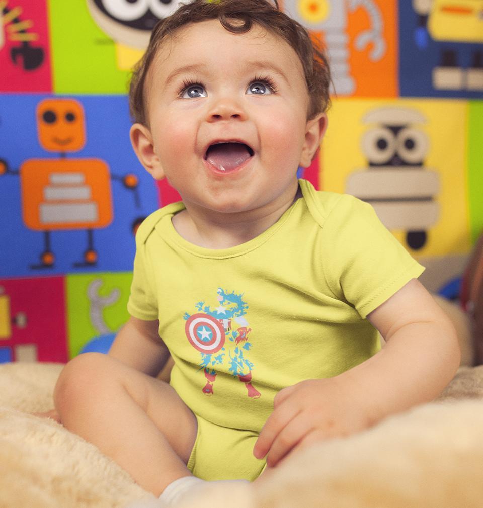 Captain Splash Shield Rompers for Baby Boy- FunkyTradition FunkyTradition