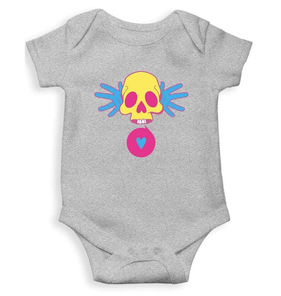 Cartoon Skull Rompers for Baby Girl- FunkyTradition FunkyTradition