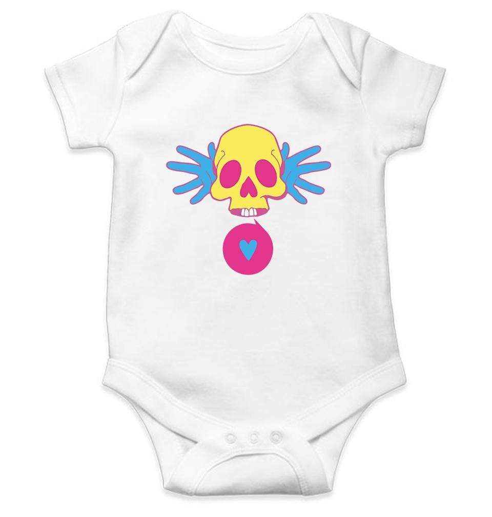 Cartoon Skull Rompers for Baby Girl- FunkyTradition FunkyTradition