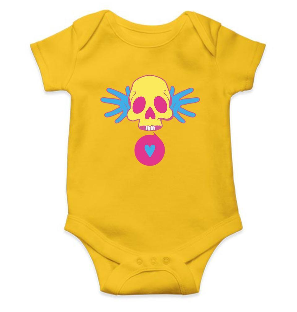 Cartoon Skull Rompers for Baby Girl- FunkyTradition FunkyTradition