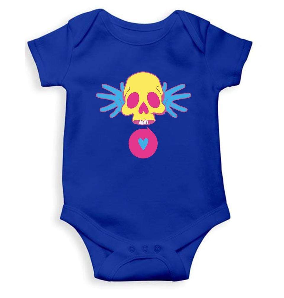 Cartoon Skull Rompers for Baby Girl- FunkyTradition FunkyTradition